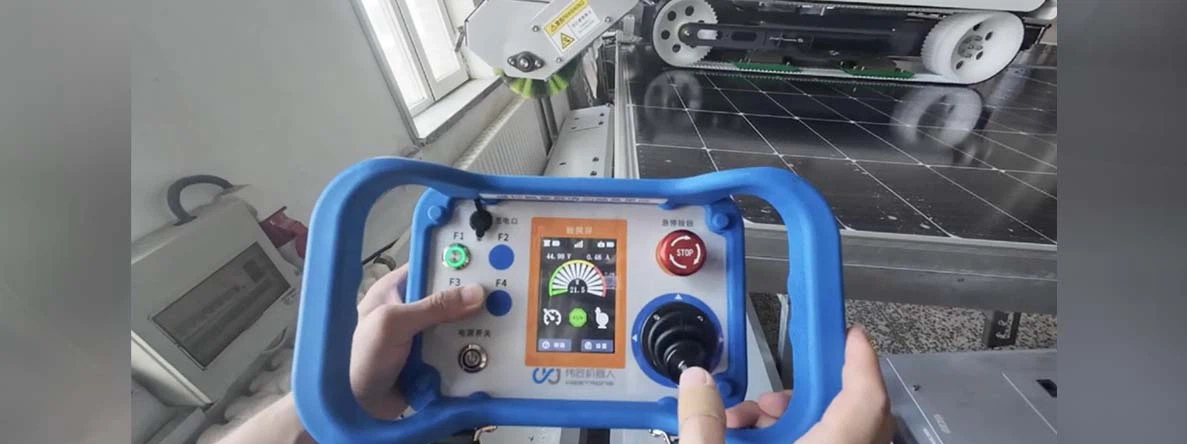 Solar panel cleaning robot controller Solar panel cleaning robot controller